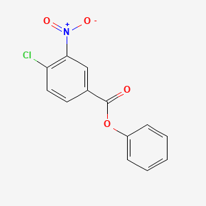 molecular formula C13H8ClNO4 B3574710 Benzoic acid, 4-chloro-3-nitro-, phenyl ester CAS No. 41263-73-4