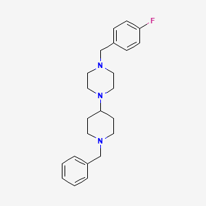 molecular formula C23H30FN3 B3574711 1-(1-BENZYL-4-PIPERIDYL)-4-(4-FLUOROBENZYL)PIPERAZINE 