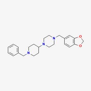 1-(1,3-BENZODIOXOL-5-YLMETHYL)-4-(1-BENZYL-4-PIPERIDYL)PIPERAZINE