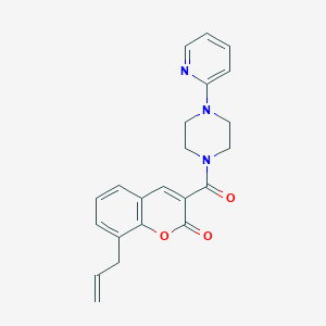 molecular formula C22H21N3O3 B3574721 8-Allyl-3-(4-pyridin-2-yl-piperazine-1-carbonyl)-chromen-2-one 