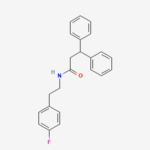 N-[2-(4-fluorophenyl)ethyl]-3,3-diphenylpropanamide