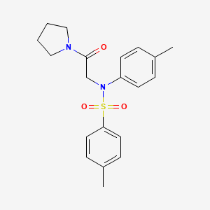 4-methyl-N-(4-methylphenyl)-N-[2-oxo-2-(1-pyrrolidinyl)ethyl]benzenesulfonamide