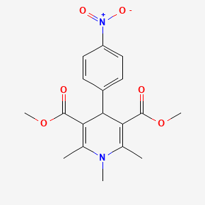 3,5-DIMETHYL 1,2,6-TRIMETHYL-4-(4-NITROPHENYL)-1,4-DIHYDROPYRIDINE-3,5-DICARBOXYLATE