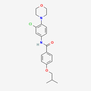 N-(3-chloro-4-morpholin-4-ylphenyl)-4-(2-methylpropoxy)benzamide