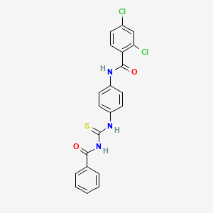 N-[4-(benzoylcarbamothioylamino)phenyl]-2,4-dichlorobenzamide