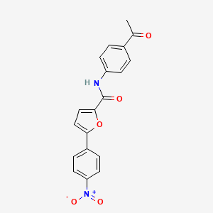 molecular formula C19H14N2O5 B3574799 N-(4-acetylphenyl)-5-(4-nitrophenyl)furan-2-carboxamide 