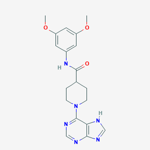 N-(3,5-dimethoxyphenyl)-1-(7H-purin-6-yl)-4-piperidinecarboxamide
