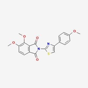 molecular formula C20H16N2O5S B3574840 4,5-dimethoxy-2-[4-(4-methoxyphenyl)-1,3-thiazol-2-yl]-1H-isoindole-1,3(2H)-dione 