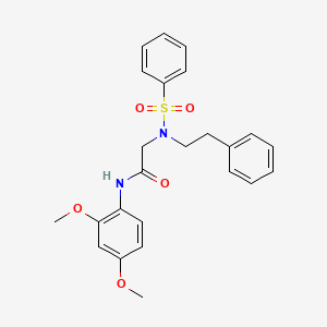 N-(2,4-DIMETHOXYPHENYL)-2-[N-(2-PHENYLETHYL)BENZENESULFONAMIDO]ACETAMIDE