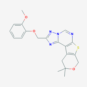 2-[(2-methoxyphenoxy)methyl]-10,10-dimethyl-10,11-dihydro-8H-pyrano[4',3':4,5]thieno[3,2-e][1,2,4]triazolo[1,5-c]pyrimidine