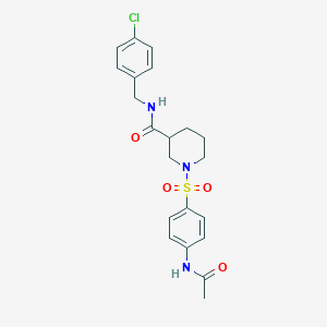 1-{[4-(acetylamino)phenyl]sulfonyl}-N-(4-chlorobenzyl)-3-piperidinecarboxamide