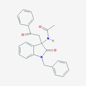 N-[1-benzyl-2-oxo-3-(2-oxo-2-phenylethyl)-2,3-dihydro-1H-indol-3-yl]acetamide
