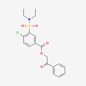 Phenacyl 4-chloro-3-(diethylsulfamoyl)benzoate