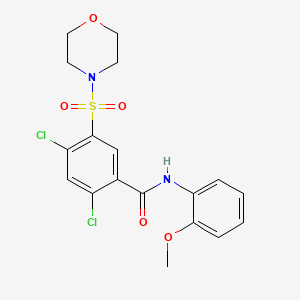 2,4-dichloro-N-(2-methoxyphenyl)-5-(4-morpholinylsulfonyl)benzamide