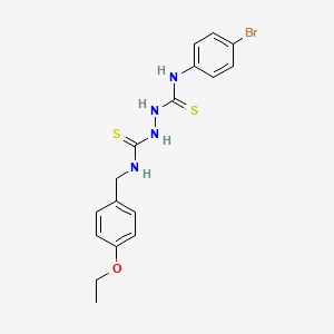 molecular formula C17H19BrN4OS2 B3574943 N-(4-bromophenyl)-N'-(4-ethoxybenzyl)-1,2-hydrazinedicarbothioamide 