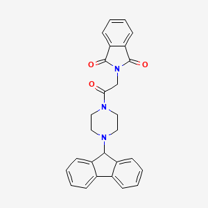 2-{2-[4-(9H-fluoren-9-yl)-1-piperazinyl]-2-oxoethyl}-1H-isoindole-1,3(2H)-dione