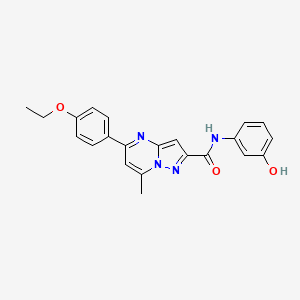 5-(4-ETHOXYPHENYL)-N~2~-(3-HYDROXYPHENYL)-7-METHYLPYRAZOLO[1,5-A]PYRIMIDINE-2-CARBOXAMIDE