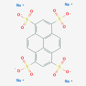 molecular formula C16H10NaO12S4 B035750 1,3,6,8-Pyrenetetrasulfonic acid, tetrasodium salt CAS No. 59572-10-0