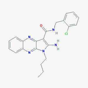 2-amino-1-butyl-N-(2-chlorobenzyl)-1H-pyrrolo[2,3-b]quinoxaline-3-carboxamide