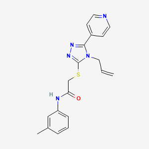 molecular formula C19H19N5OS B3575005 2-{[4-allyl-5-(4-pyridinyl)-4H-1,2,4-triazol-3-yl]thio}-N-(3-methylphenyl)acetamide 