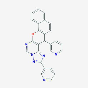 2,14-di(3-pyridinyl)-14H-benzo[7,8]chromeno[3,2-e][1,2,4]triazolo[1,5-c]pyrimidine