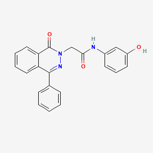 N-(3-hydroxyphenyl)-2-(1-oxo-4-phenyl-2(1H)-phthalazinyl)acetamide