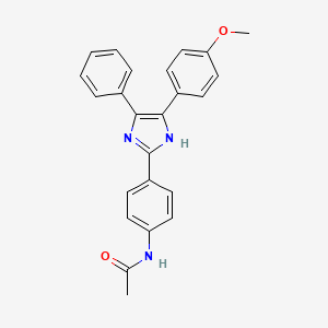 N-[4-[5-(4-methoxyphenyl)-4-phenyl-1H-imidazol-2-yl]phenyl]acetamide