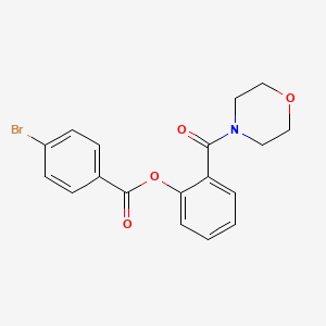 2-(4-morpholinylcarbonyl)phenyl 4-bromobenzoate