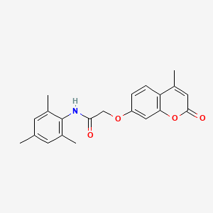 2-[(4-methyl-2-oxo-2H-chromen-7-yl)oxy]-N-(2,4,6-trimethylphenyl)acetamide