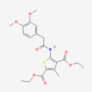 2,4-DIETHYL 5-[2-(3,4-DIMETHOXYPHENYL)ACETAMIDO]-3-METHYLTHIOPHENE-2,4-DICARBOXYLATE