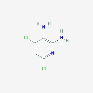 molecular formula C5H5Cl2N3 B035752 4,6-Dichloropyridine-2,3-diamine CAS No. 24484-99-9