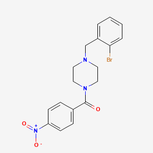 1-[(2-Bromophenyl)methyl]-4-(4-nitrobenzoyl)piperazine