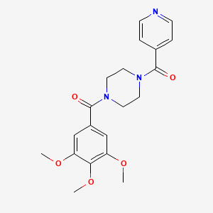 1-(PYRIDINE-4-CARBONYL)-4-(3,4,5-TRIMETHOXYBENZOYL)PIPERAZINE