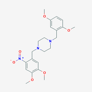 1-(2,5-dimethoxybenzyl)-4-(4,5-dimethoxy-2-nitrobenzyl)piperazine