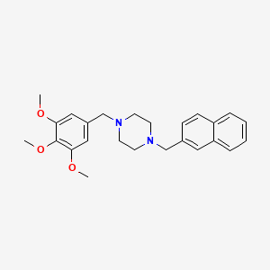 1-(2-naphthylmethyl)-4-(3,4,5-trimethoxybenzyl)piperazine