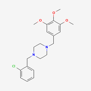 1-(2-chlorobenzyl)-4-(3,4,5-trimethoxybenzyl)piperazine