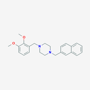 1-(2,3-dimethoxybenzyl)-4-(2-naphthylmethyl)piperazine