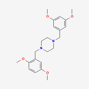 1-(2,5-dimethoxybenzyl)-4-(3,5-dimethoxybenzyl)piperazine