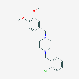 1-(2-chlorobenzyl)-4-(3,4-dimethoxybenzyl)piperazine