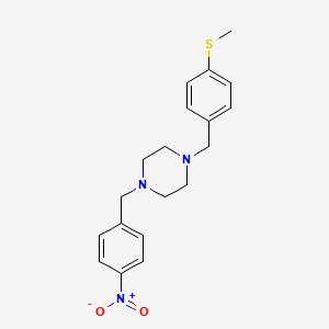 1-[4-(Methylsulfanyl)benzyl]-4-(4-nitrobenzyl)piperazine