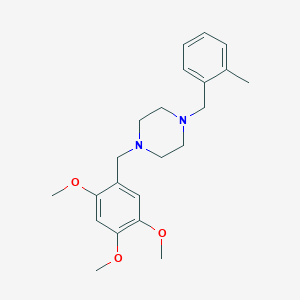 1-(2-methylbenzyl)-4-(2,4,5-trimethoxybenzyl)piperazine