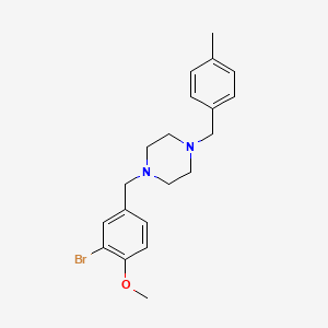 1-(3-bromo-4-methoxybenzyl)-4-(4-methylbenzyl)piperazine