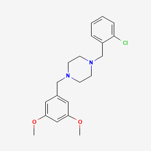 1-(2-chlorobenzyl)-4-(3,5-dimethoxybenzyl)piperazine