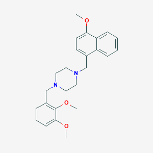 1-(2,3-dimethoxybenzyl)-4-[(4-methoxy-1-naphthyl)methyl]piperazine