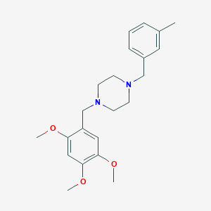 1-(3-methylbenzyl)-4-(2,4,5-trimethoxybenzyl)piperazine