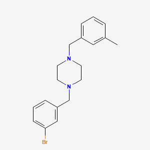 1-(3-bromobenzyl)-4-(3-methylbenzyl)piperazine