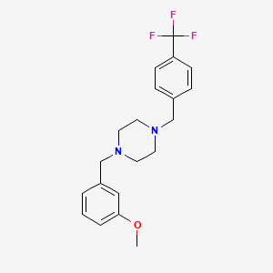 1-(3-methoxybenzyl)-4-[4-(trifluoromethyl)benzyl]piperazine