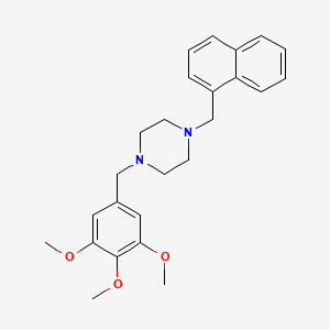 1-[(NAPHTHALEN-1-YL)METHYL]-4-[(3,4,5-TRIMETHOXYPHENYL)METHYL]PIPERAZINE