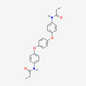 molecular formula C24H24N2O4 B3575476 N,N'-[1,4-phenylenebis(oxy-4,1-phenylene)]dipropanamide 