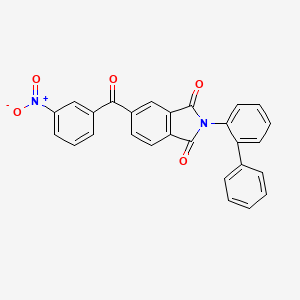 2-{[1,1'-BIPHENYL]-2-YL}-5-(3-NITROBENZOYL)ISOINDOLE-1,3-DIONE